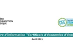 Lettre d'information de suivi des Certificats d'Économie d'Énergie et de MaPrimeRénov' d'avril 2021