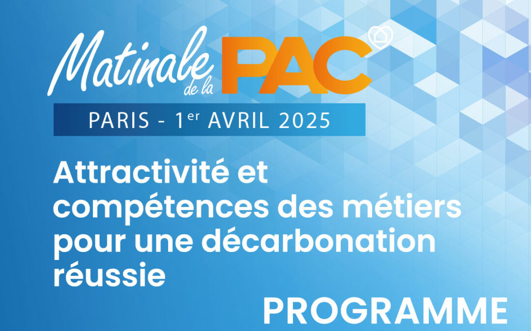 Programme de la Matinale de la PAC – 1er avril 2025