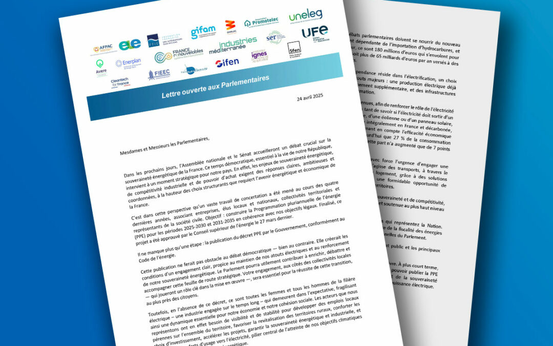 L’AFPAC cosigne une lettre ouverte aux parlementaires demandant la publication de la PPE 